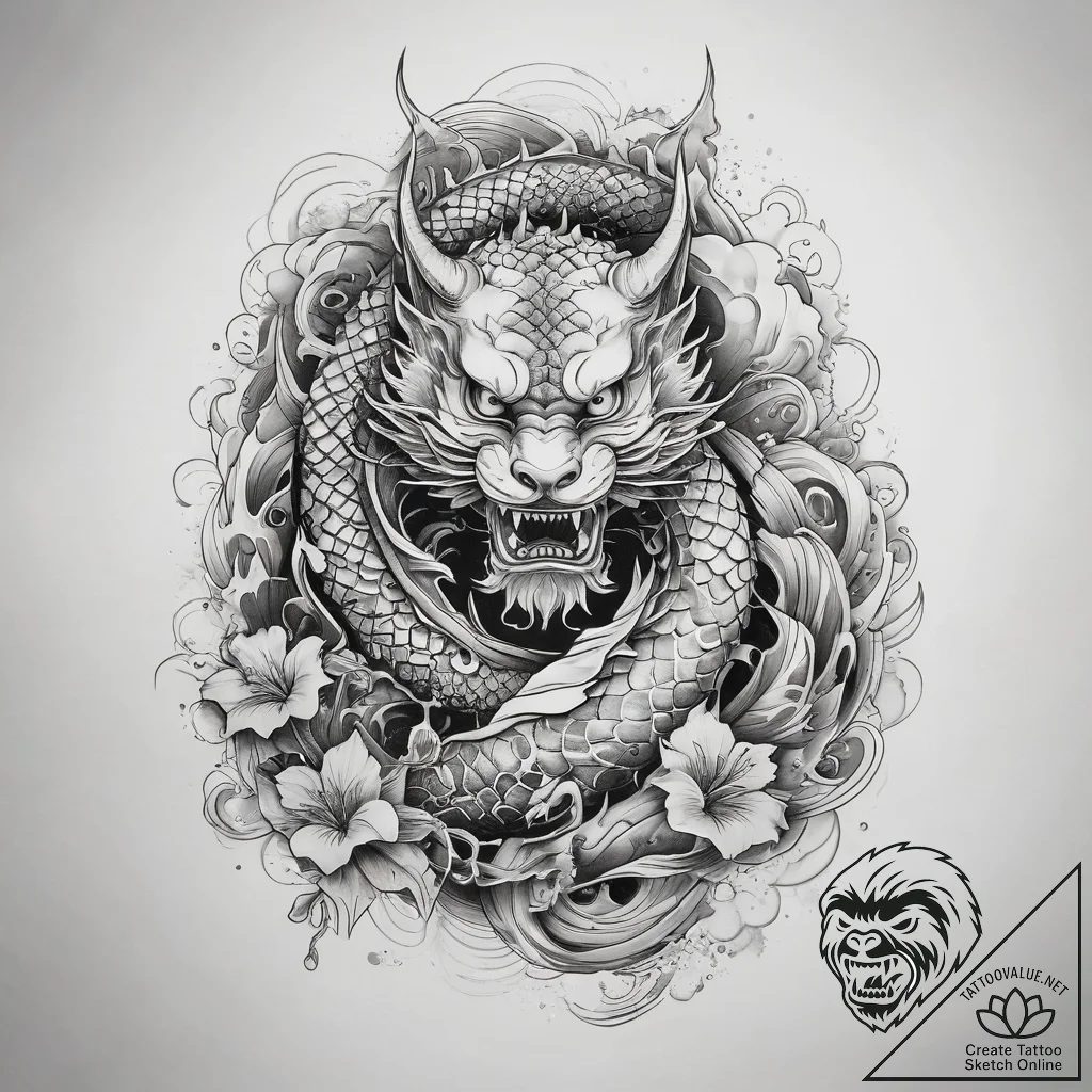 Tattoo sketch onyx, tattoo sketch design, fin... - tattoo sketch (№1758253427_0, 19.09.2025 03:43) — tattoovalue.net