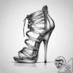 Tattoo sketch high heel tattoo, ink illustrat… – tattoo sketch (№1758254010_0, 19.09.2025 03:53) — tattoovalue.net