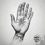Tattoo sketch hands with a paper, tattoo sket… – tattoo sketch (№1758255586_0, 19.09.2025 04:19) — tattoovalue.net