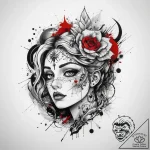 Tattoo sketch stone, ink illustration for tat… – tattoo sketch (№1758255989_0, 19.09.2025 04:26) — tattoovalue.net