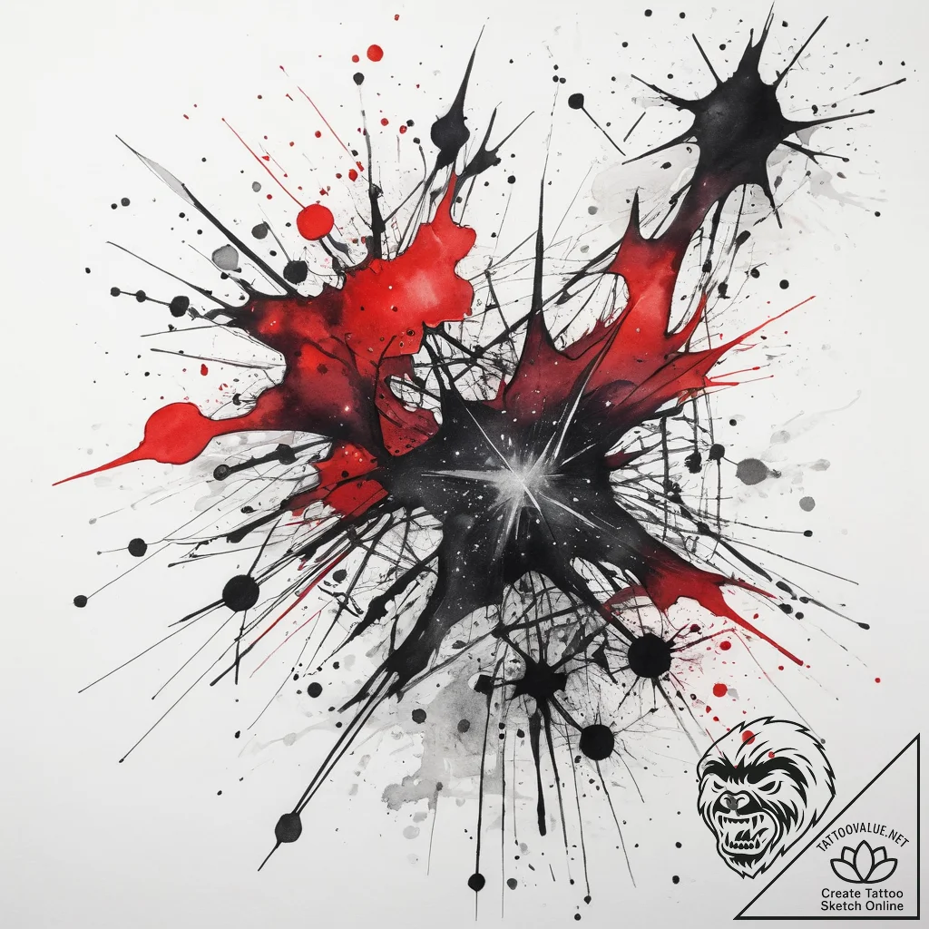 Tattoo sketch constellation pattern, ink illu... - tattoo sketch (№1758256183_0, 19.09.2025 04:29) — tattoovalue.net
