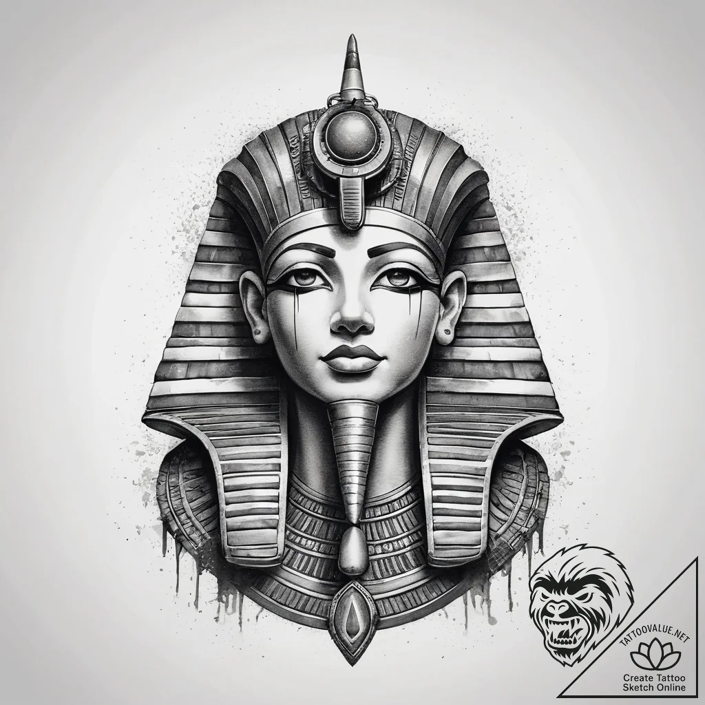 Tattoo sketch egyptian god ra, concept art fo... - tattoo sketch (№1758257372_0, 19.09.2025 04:49) — tattoovalue.net