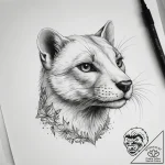 Tattoo sketch stoat, concept art for tattoo,… – tattoo sketch (№1758258736_0, 19.09.2025 05:12) — tattoovalue.net