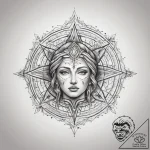 Tattoo sketch spiritual spirit, tattoo flash… – tattoo sketch (№1758258931_0, 19.09.2025 05:15) — tattoovalue.net