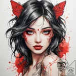 Tattoo sketch nymph tattoo, tattoo flash shee… – tattoo sketch (№1758259932_0, 19.09.2025 05:32) — tattoovalue.net