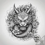 Tattoo sketch cosmic character, tattoo flash… – tattoo sketch (№1758262122_0, 19.09.2025 06:08) — tattoovalue.net