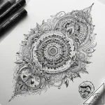 Tattoo sketch divine narrative, ink illustrat… – tattoo sketch (№1758262531_0, 19.09.2025 06:15) — tattoovalue.net