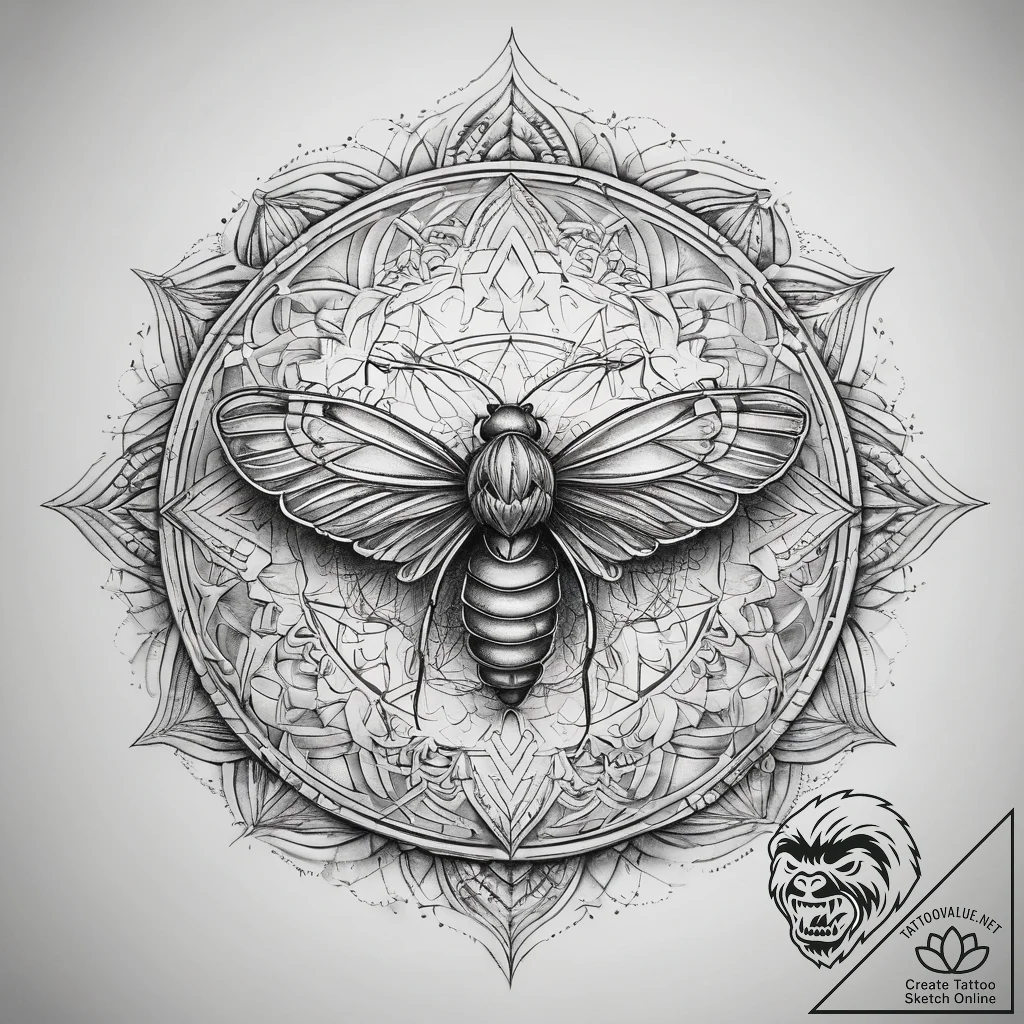 Tattoo sketch alderfly, tattoo drawing outlin... - tattoo sketch (№1758263699_0, 19.09.2025 06:34) — tattoovalue.net