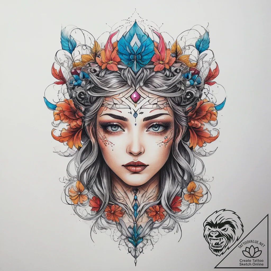 Tattoo sketch cosmic root, concept art for ta... - tattoo sketch (№1758265096_0, 19.09.2025 06:58) — tattoovalue.net