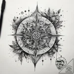 Tattoo sketch cosmic spring, tattoo sketch de… – tattoo sketch (№1758265879_0, 19.09.2025 07:11) — tattoovalue.net