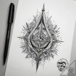 Tattoo sketch spire, tattoo flash sheet desig… – tattoo sketch (№1758266850_0, 19.09.2025 07:27) — tattoovalue.net
