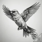 Tattoo sketch chimney swift, tattoo drawing o… – tattoo sketch (№1758267434_0, 19.09.2025 07:37) — tattoovalue.net