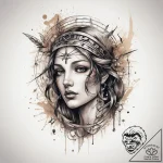 Tattoo sketch holy character, tattoo flash sh… – tattoo sketch (№1758268411_0, 19.09.2025 07:53) — tattoovalue.net