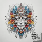 Tattoo sketch slavic embroidery pattern with… – tattoo sketch (№1758272749_0, 19.09.2025 09:05) — tattoovalue.net