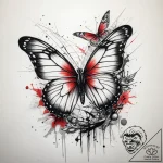 Tattoo sketch prison bars with a butterfly, a… – tattoo sketch (№1758273930_0, 19.09.2025 09:25) — tattoovalue.net