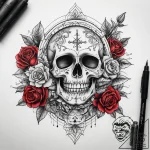 Tattoo sketch village, tattoo drawing outline… – tattoo sketch (№1758275132_0, 19.09.2025 09:45) — tattoovalue.net