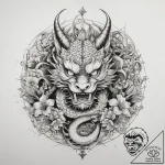 Tattoo sketch sacred sign, tattoo sketch desi… – tattoo sketch (№1758276911_0, 19.09.2025 10:15) — tattoovalue.net
