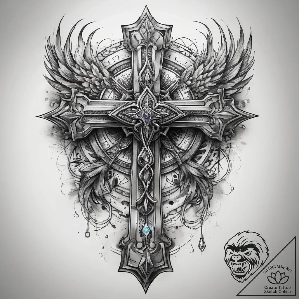 Tattoo sketch magical line, concept art for t... - tattoo sketch (№1758277110_0, 19.09.2025 10:18) — tattoovalue.net