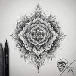 Tattoo sketch sapphire, tattoo line art, real… – tattoo sketch (№1758277304_0, 19.09.2025 10:21) — tattoovalue.net