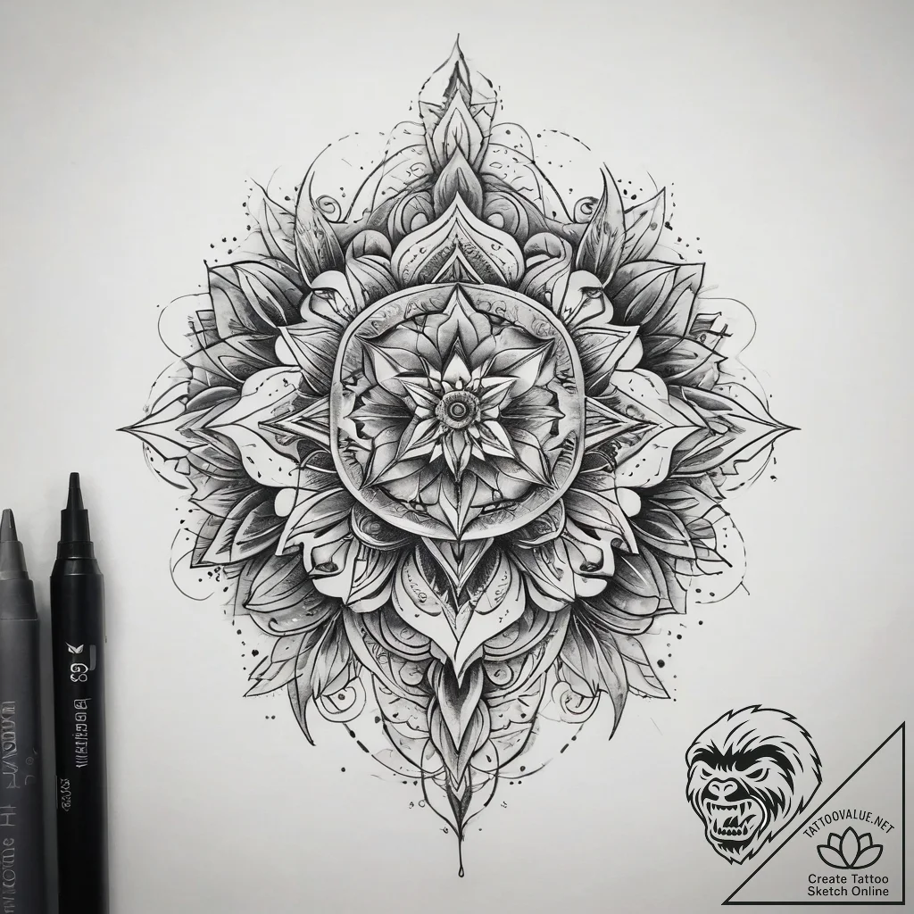 Tattoo sketch sapphire, tattoo line art, real... - tattoo sketch (№1758277304_0, 19.09.2025 10:21) — tattoovalue.net