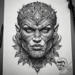 Tattoo sketch goliath, tattoo line art, black… – tattoo sketch (№1758277900_0, 19.09.2025 10:31) — tattoovalue.net