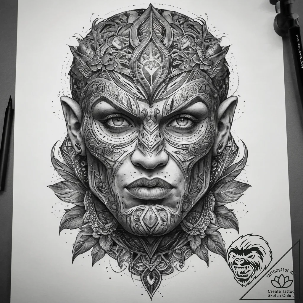 Tattoo sketch goliath, tattoo line art, black... - tattoo sketch (№1758277900_0, 19.09.2025 10:31) — tattoovalue.net