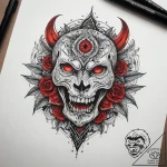 Tattoo sketch red, tattoo drawing outline, bl… – tattoo sketch (№1758283242_0, 19.09.2025 12:00) — tattoovalue.net