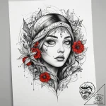 Tattoo sketch blackwork и linework дерево, ta… – tattoo sketch (№1758284222_0, 19.09.2025 12:17) — tattoovalue.net