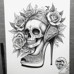 Tattoo sketch high heel tattoo, tattoo sketch… – tattoo sketch (№1758284416_0, 19.09.2025 12:20) — tattoovalue.net