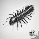 Tattoo sketch centipede – tattoo sketch (№1758286182_0, 19.09.2025 12:49) — tattoovalue.net