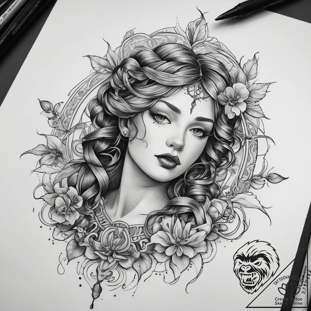 Tattoo sketch braid, tattoo drawing outline,... - tattoo sketch (№1758287545_0, 19.09.2025 13:12) — tattoovalue.net