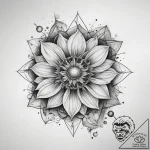Tattoo sketch cosmos – tattoo sketch (№1758288517_0, 19.09.2025 13:28) — tattoovalue.net