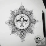 Tattoo sketch cosmic entity, ink illustration… – tattoo sketch (№1758288712_0, 19.09.2025 13:31) — tattoovalue.net