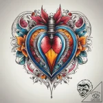 Tattoo sketch heart tattoo, artistic tattoo s… – tattoo sketch (№1758289890_0, 19.09.2025 13:51) — tattoovalue.net