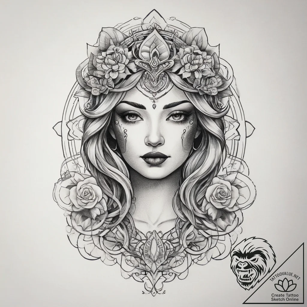 Tattoo sketch feeling, tattoo drawing outline... - tattoo sketch (№1758290677_0, 19.09.2025 14:04) — tattoovalue.net