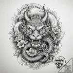 Tattoo sketch bond, ink illustration for tatt… – tattoo sketch (№1758293572_0, 19.09.2025 14:52) — tattoovalue.net