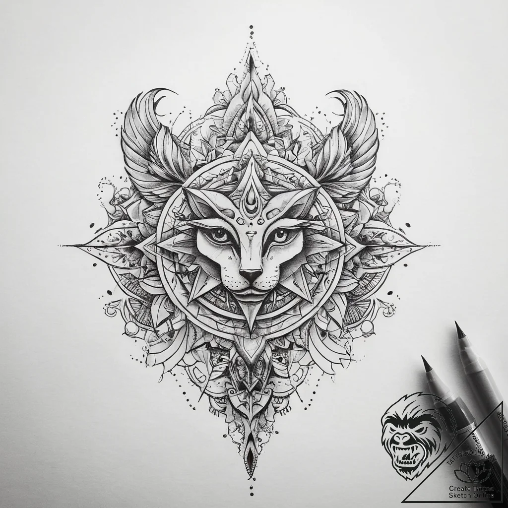 Tattoo sketch sacred lore, tattoo sketch desi... - tattoo sketch (№1758296006_0, 19.09.2025 15:33) — tattoovalue.net