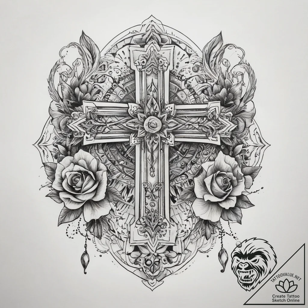 Tattoo sketch makeup tattoo, concept art for... - tattoo sketch (№1758296202_0, 19.09.2025 15:36) — tattoovalue.net