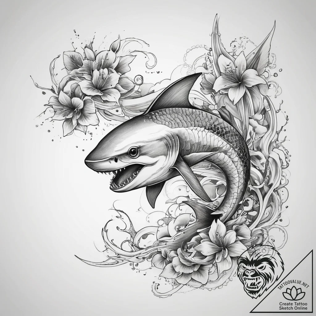 Tattoo sketch thresher shark, tattoo sketch d... - tattoo sketch (№1758296791_0, 19.09.2025 15:46) — tattoovalue.net