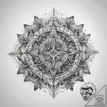 Tattoo sketch blessed spirit, tattoo flash sh… – tattoo sketch (№1758297784_0, 19.09.2025 16:03) — tattoovalue.net