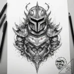 Tattoo sketch armor, tattoo sketch design, on… – tattoo sketch (№1758298175_0, 19.09.2025 16:09) — tattoovalue.net