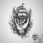 Tattoo sketch hands with a needle, ink illust… – tattoo sketch (№1758298762_0, 19.09.2025 16:19) — tattoovalue.net