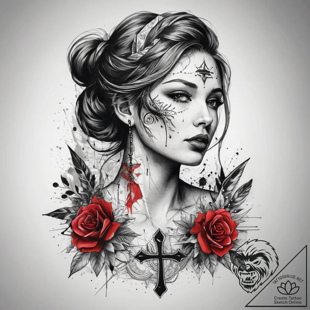Tattoo sketch edge, tattoo sketch design, on... - tattoo sketch (№1758304510_0, 19.09.2025 17:55) — tattoovalue.net