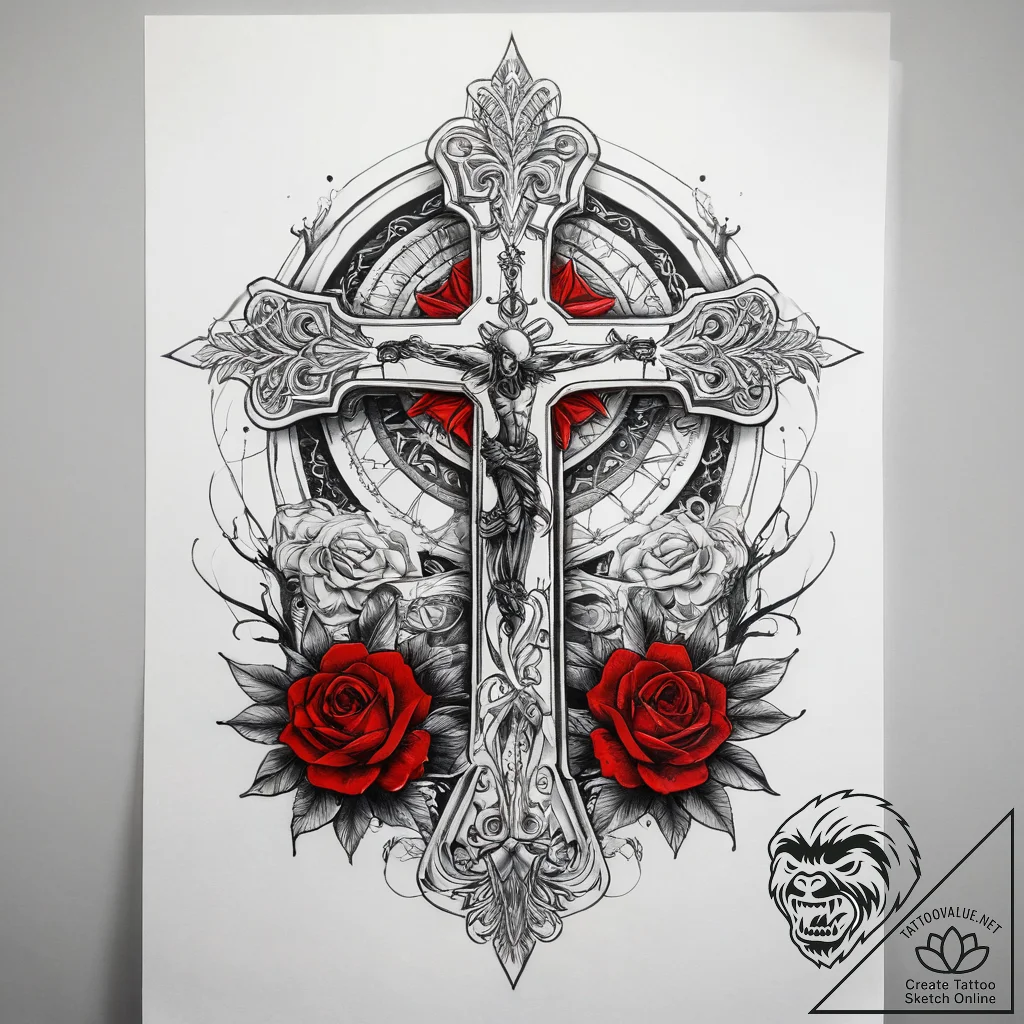 Tattoo sketch mystical representation, tattoo... - tattoo sketch (№1758304905_0, 19.09.2025 18:01) — tattoovalue.net