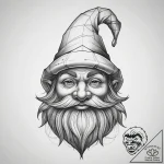 Tattoo sketch gnome, tattoo drawing outline,… – tattoo sketch (№1758305110_0, 19.09.2025 18:05) — tattoovalue.net