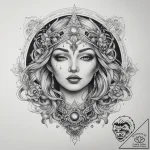 Tattoo sketch cosmic legend, tattoo drawing o… – tattoo sketch (№1758305309_0, 19.09.2025 18:08) — tattoovalue.net