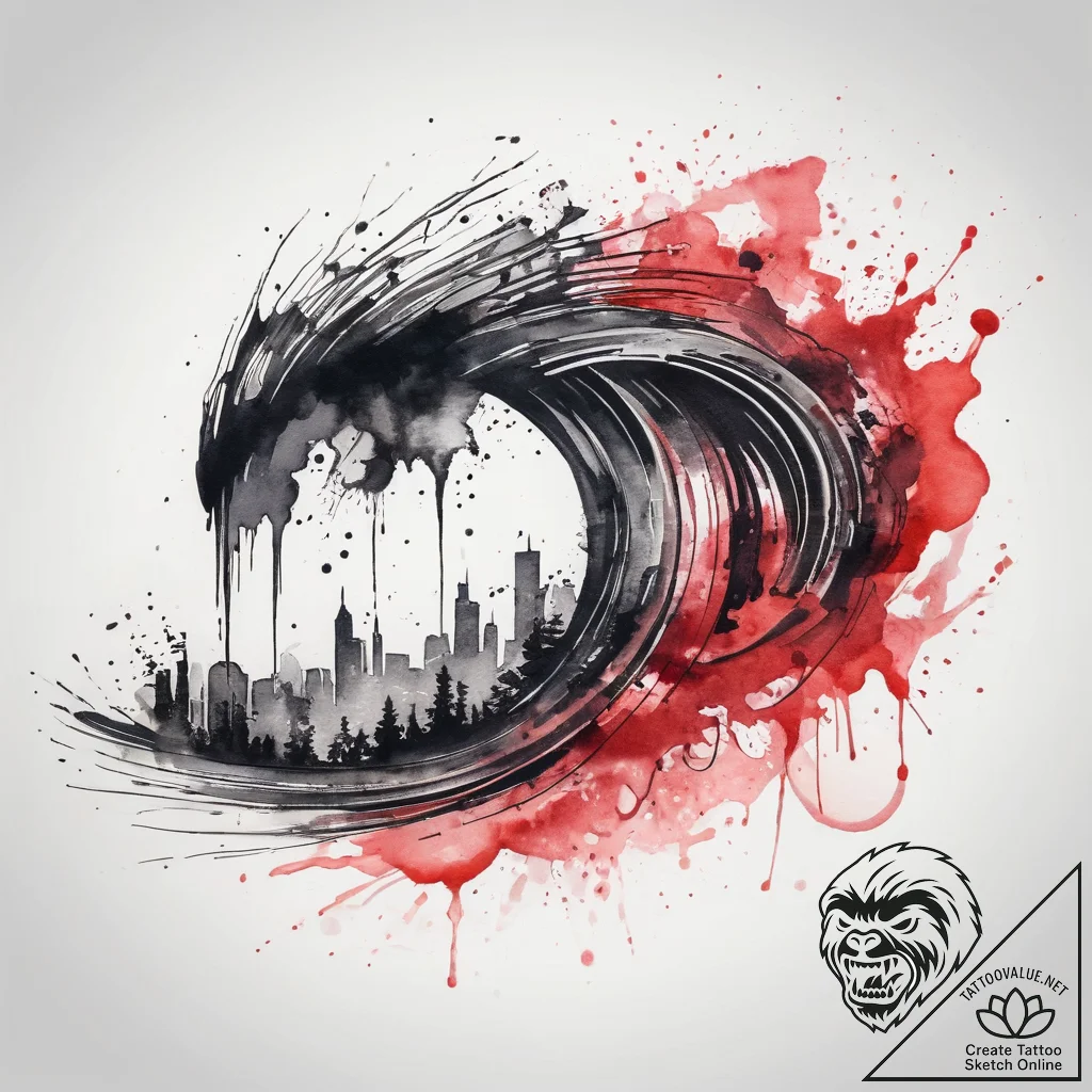 Tattoo sketch magical sound wave, tattoo sket... - tattoo sketch (№1758305714_0, 19.09.2025 18:15) — tattoovalue.net