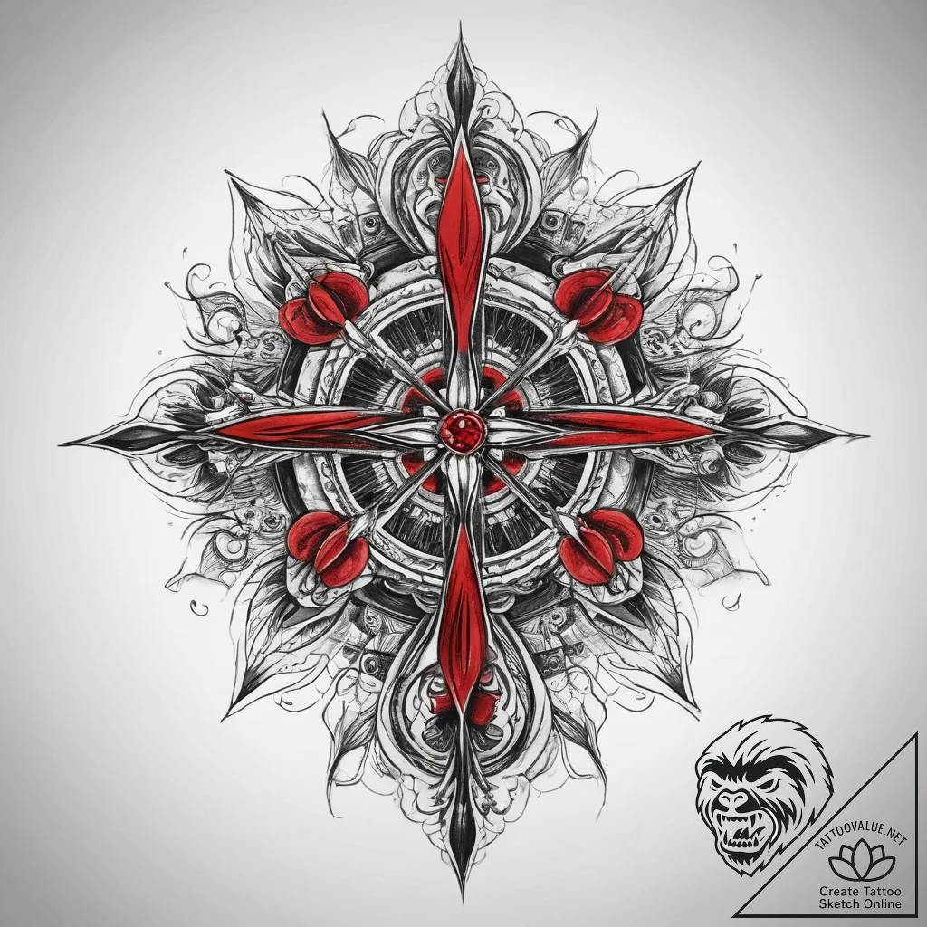 Tattoo sketch a symbolic event, tattoo sketch... - tattoo sketch (№1758306110_0, 19.09.2025 18:21) — tattoovalue.net
