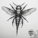 Tattoo sketch antlion, tattoo sketch design,… – tattoo sketch (№1758306905_0, 19.09.2025 18:35) — tattoovalue.net