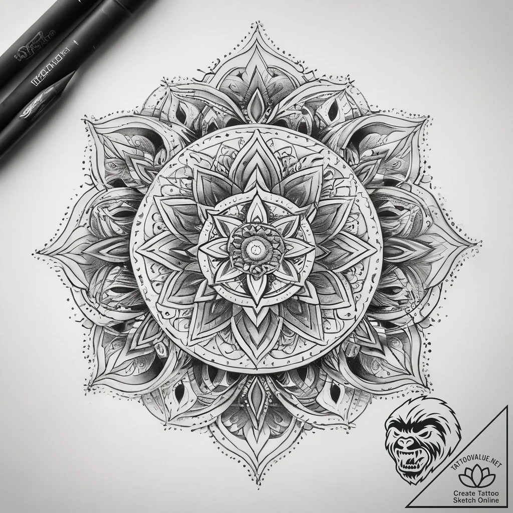 Tattoo sketch spiritual dimension, tattoo dra... - tattoo sketch (№1758310089_0, 19.09.2025 19:28) — tattoovalue.net